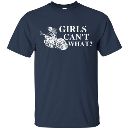 Girl Can't What Riding Motorcycle Shirts Navy