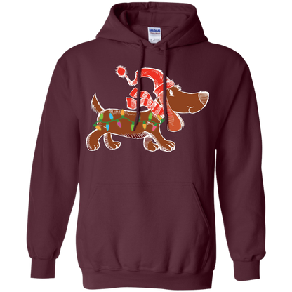Dog Lover T-Shirt Christmas Lights Labrador Retriever Dog Lover Maroon