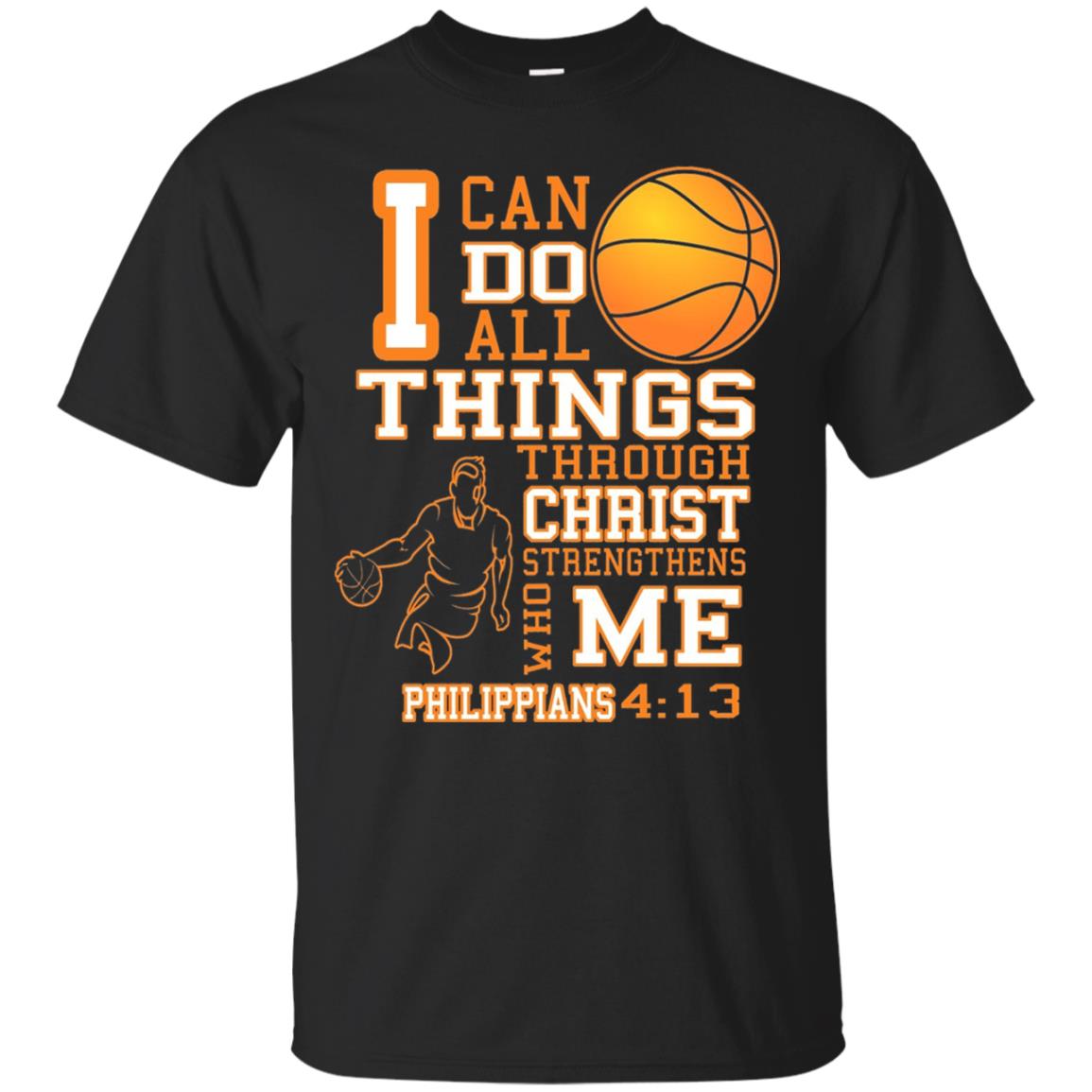 I Can Do All Things Through Christ Who Strengthens Me Basketball Shirt Black