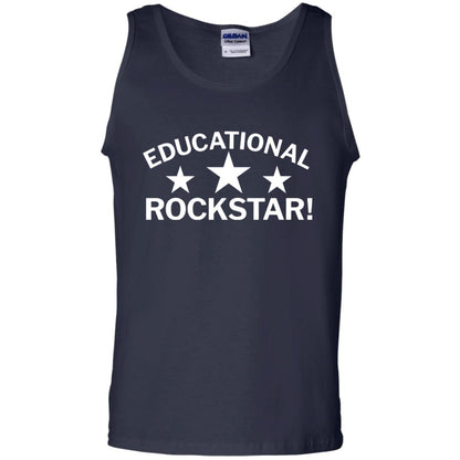 Teacher T-shirt Educational Rockstar Navy