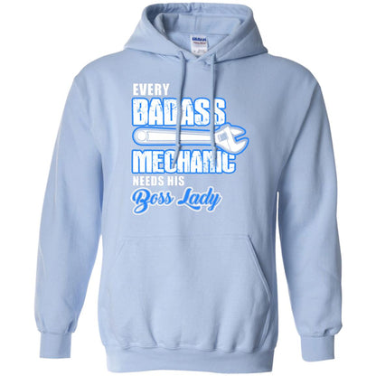 Every Badass Mechanic Needs His Boss Lady Shirt Light Blue