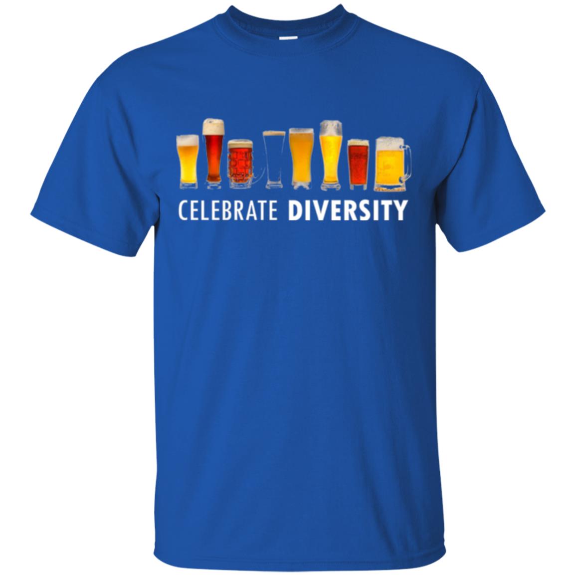 Beer Lovers T-shirt Celebrate Diversity Royal