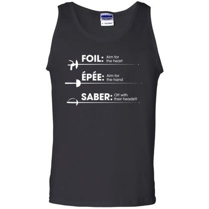 Fencing T-shirt Foil Saber Definition Black