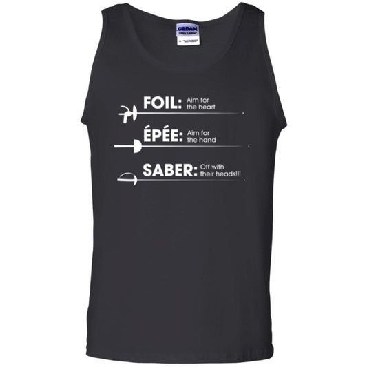 Fencing T-shirt Foil Saber Definition Black