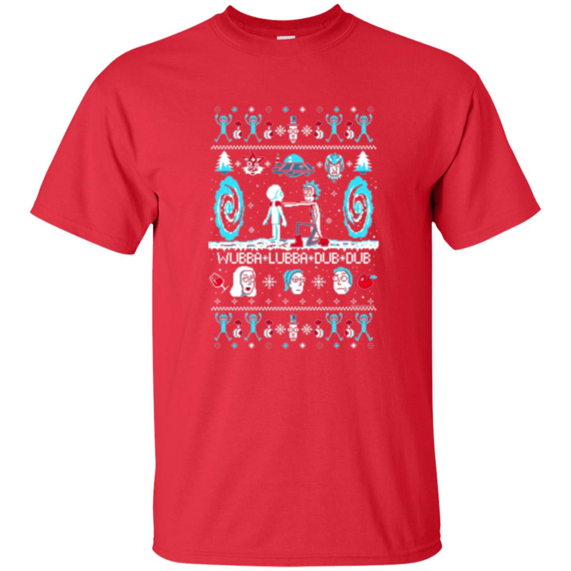 Cartoon T-shirt Build A Snowmorty Red