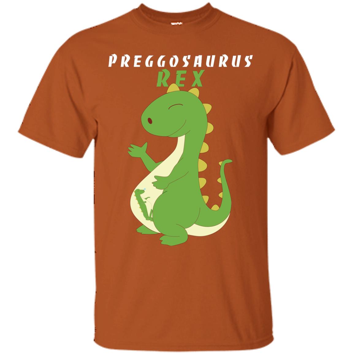 Dinosaur Pregnancy Pregosaurus Shirt Texas Orange