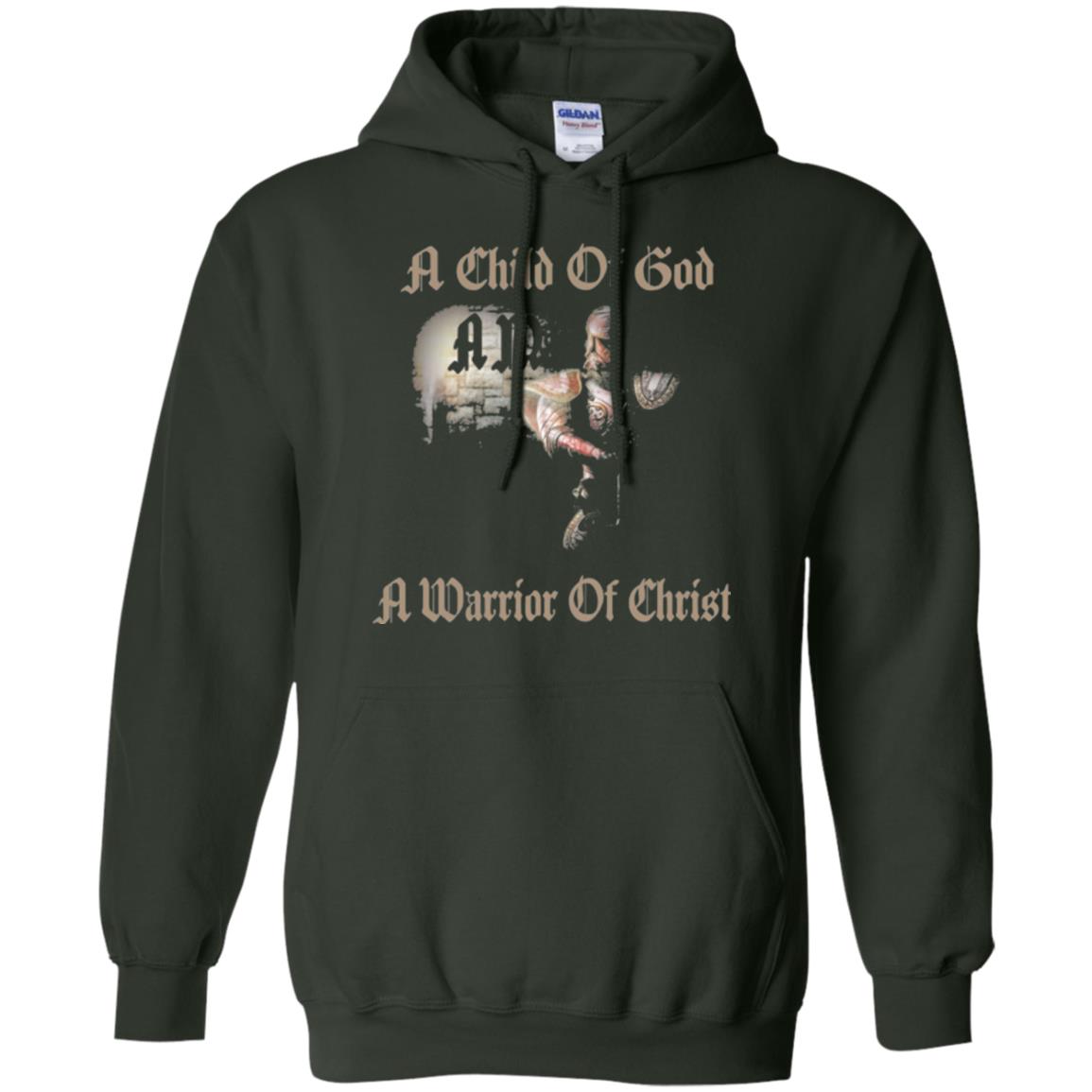Crusader Knights Templar T-shirt A Child Of God Forest Green