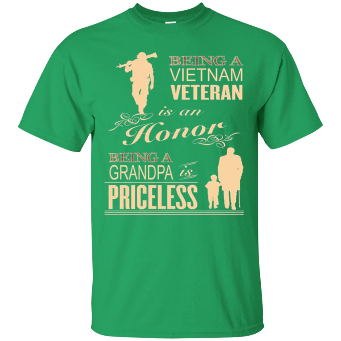 Veteran T-shirt Being A Vietnam Veteran Is An Honor Irish Green