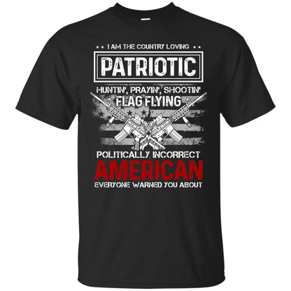 Politically Incorrect American Everyone Warned You About Military Shirt Black