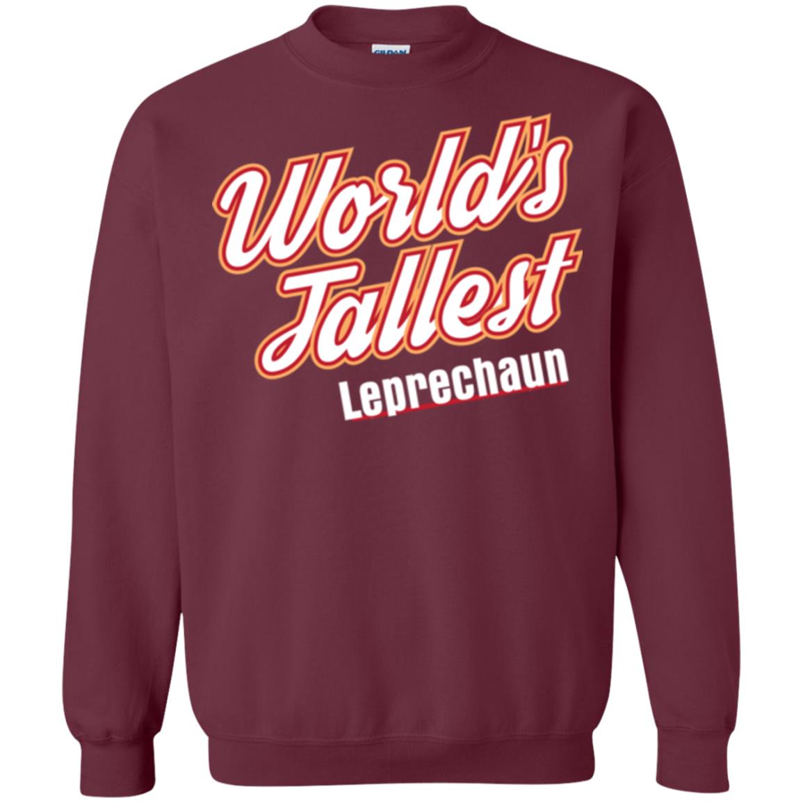 St. Patrick's Day T-shirt World's Tallest Leprechaun Maroon