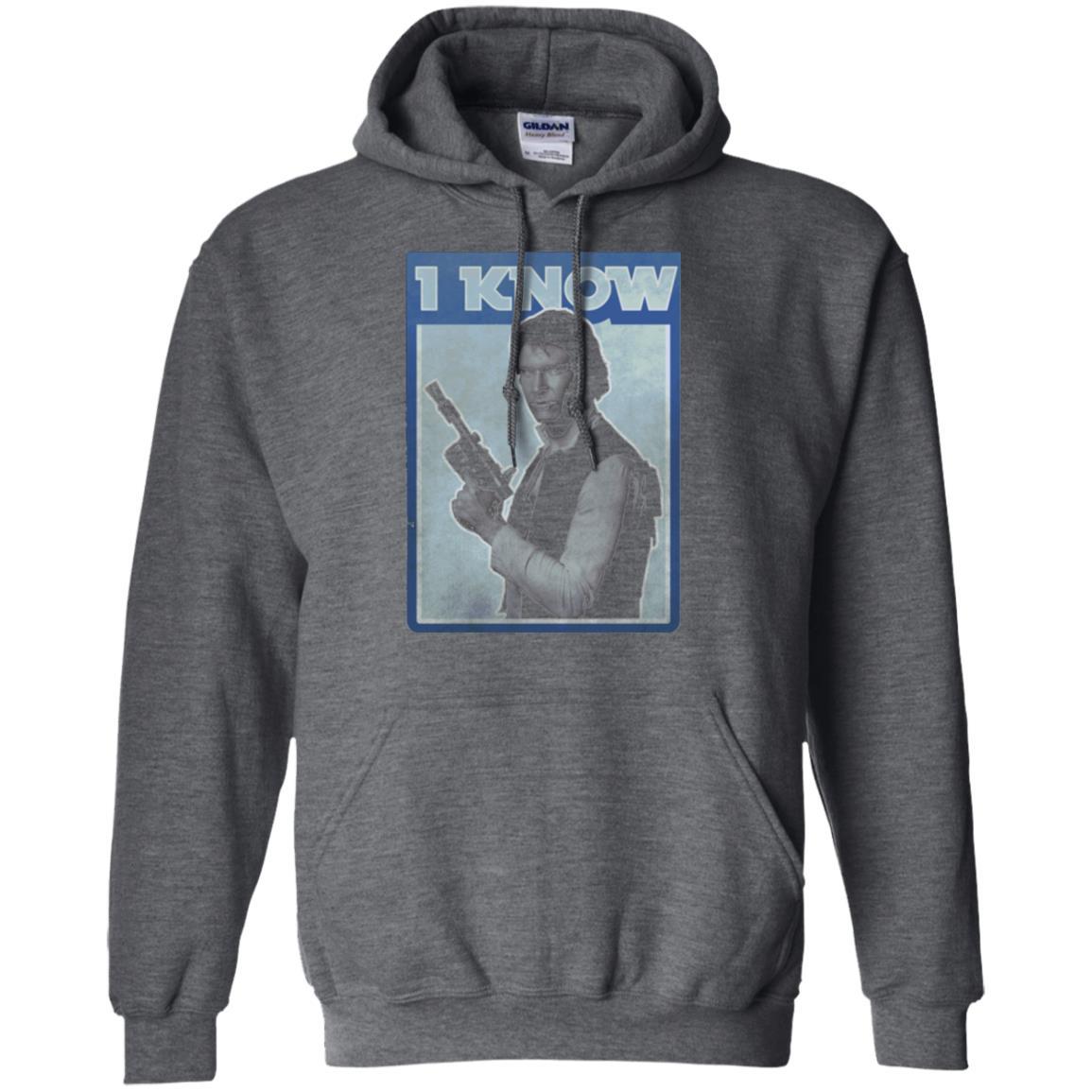 Film T-shirt Han Solo Iconic Unscripted I Know Graphic Dark Heather
