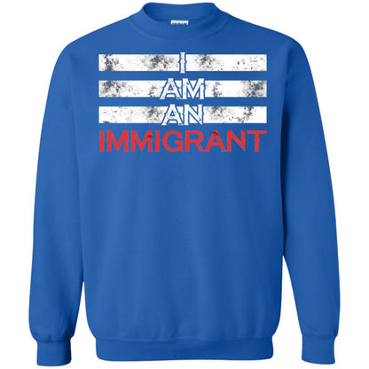 Migrant T-shirt I Am An Immigrant Royal