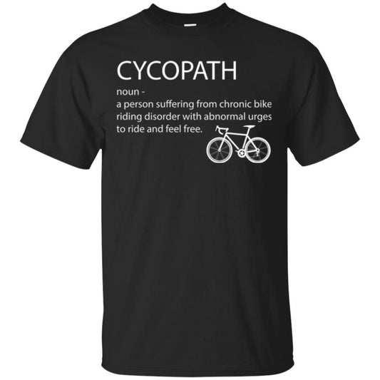 Biker T-shirt Cycopath Definition T-shirt Black