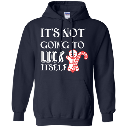 Christmas T-Shirt It's Not Going To Lick Itself Navy