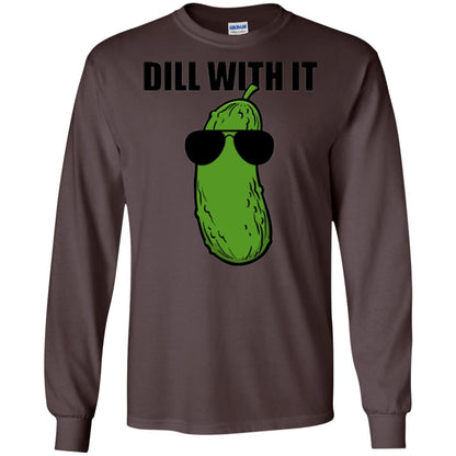 Funny Pickle T-shirt Dill With It Dark Chocolate