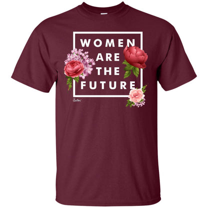 Women Are The Future T-shirt Maroon