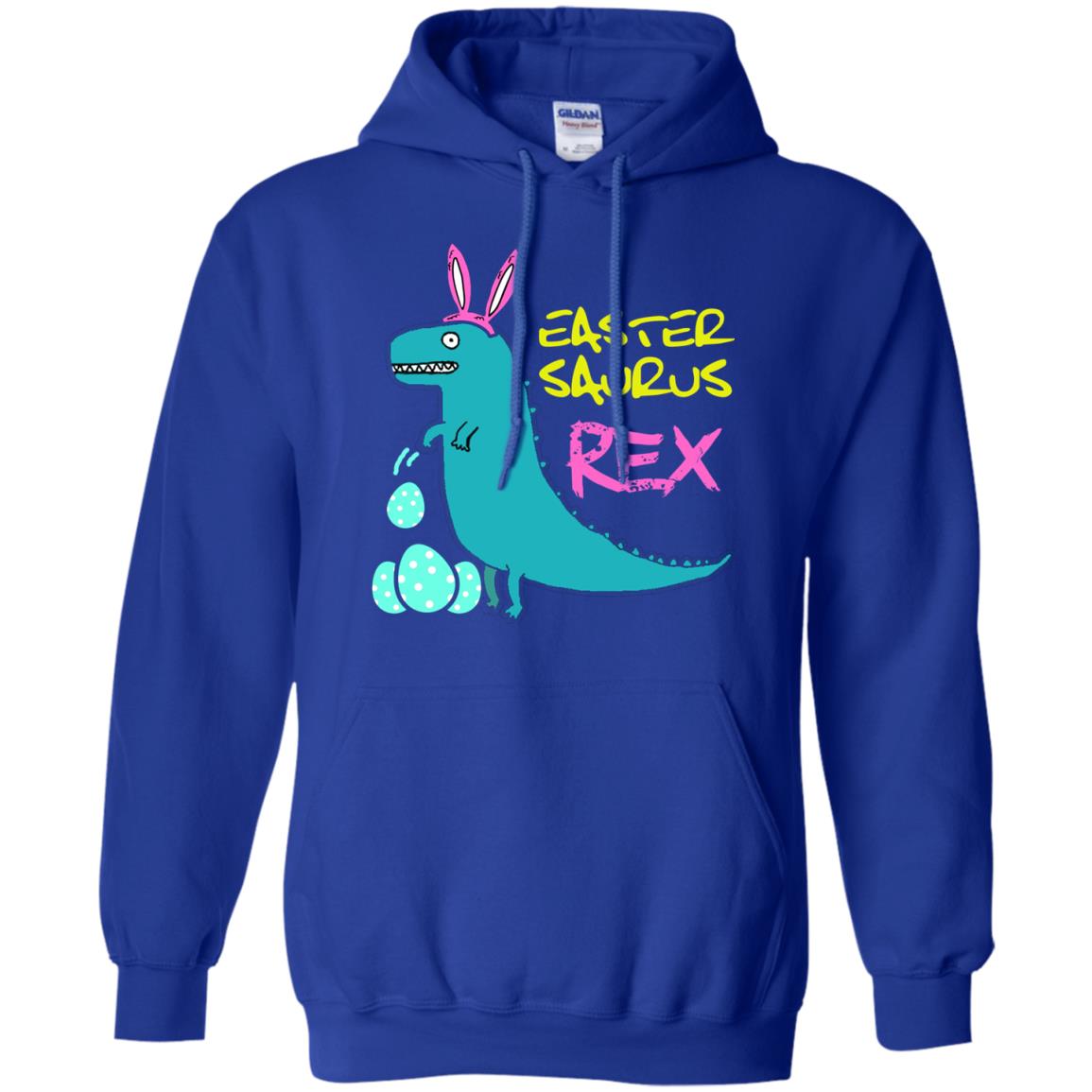 Easter Saurus Trex Bunny Dinosaur T-shirt Royal