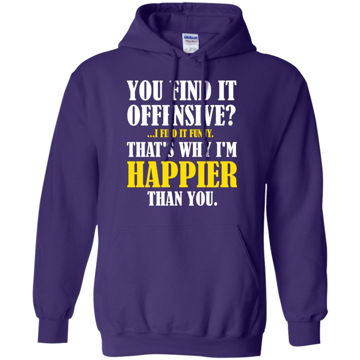 You Find It Offensive I Find It Funny T-shirt Purple