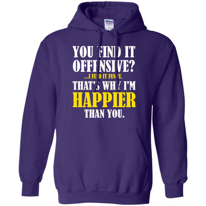 You Find It Offensive I Find It Funny T-shirt Purple