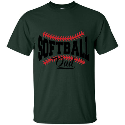Softball Dad T-shirt Forest