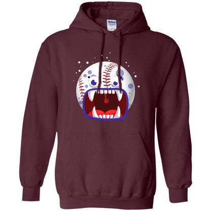 Baseball Halloween Shirt Maroon