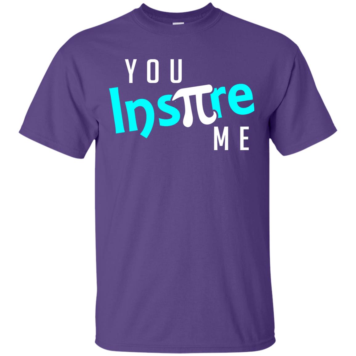 You Inspire Me Cool Pi Shirt For Pi Day Purple