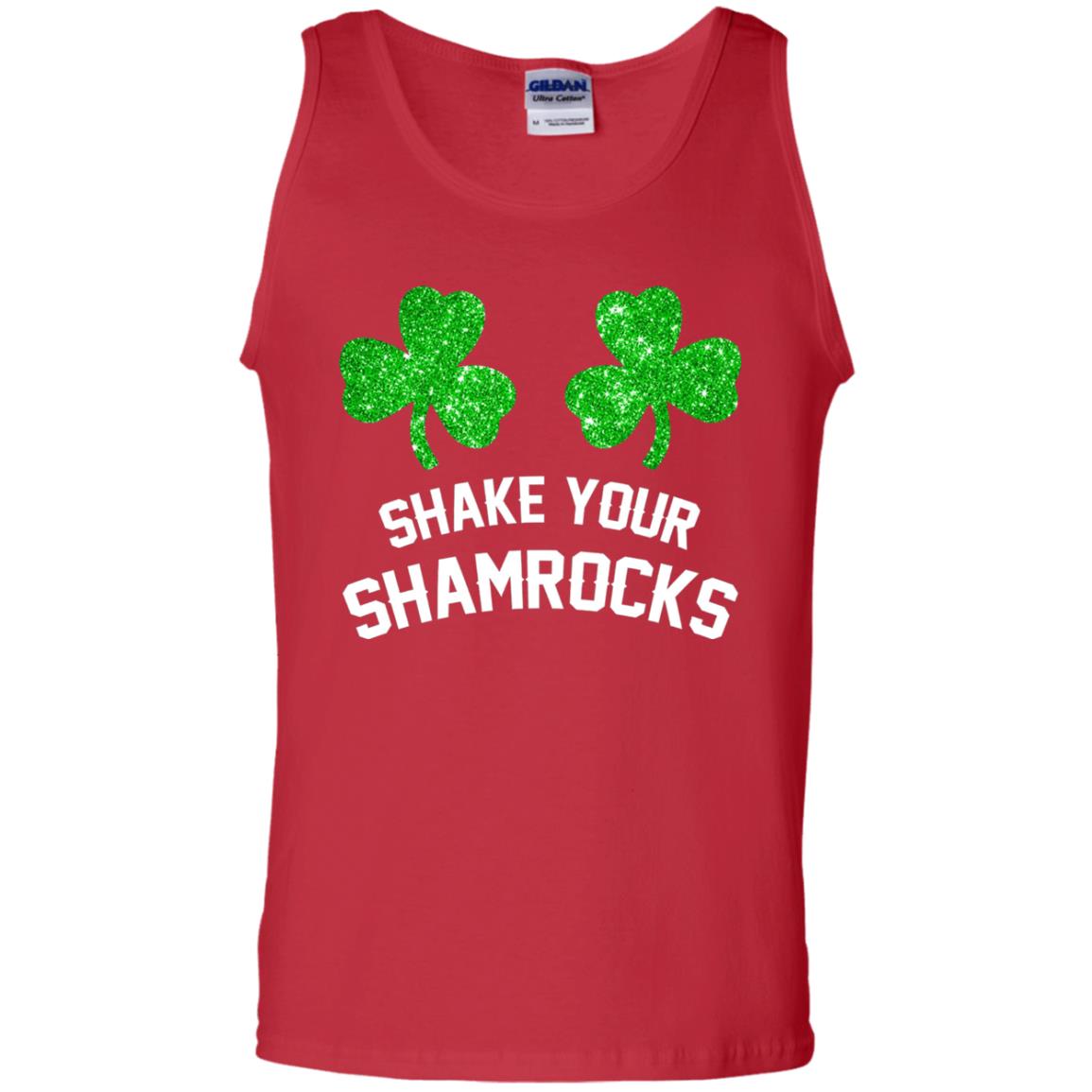 Shake Your Shamrocks St. Patrick_s Day T-shirt Red