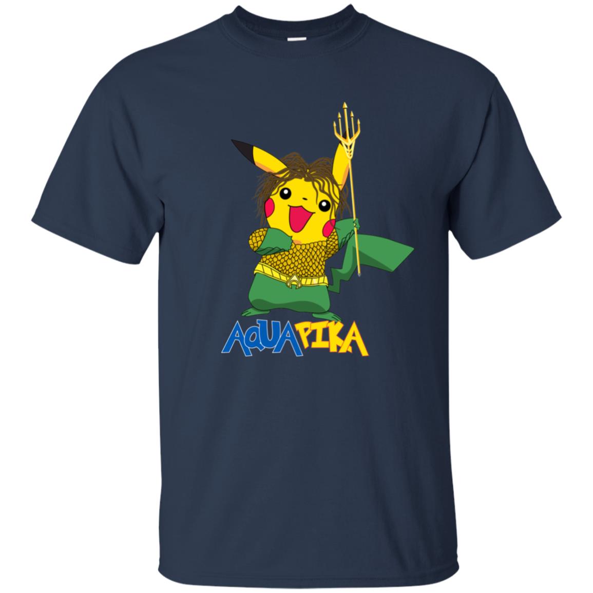 Aquapika Aquaman Piakachu Fan Shirt Navy