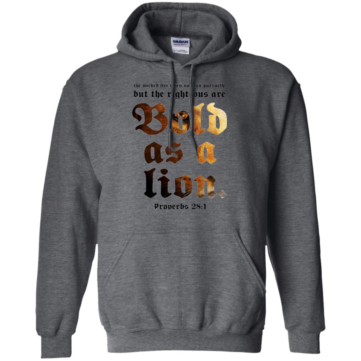 Christian T-shirt Bold As A Lion Dark Heather