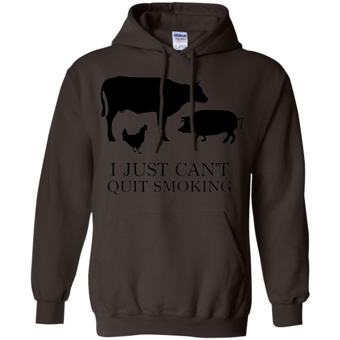 I Just Cant Quit Smoking Bar-b-que Hot And Smokey Shirt Dark Chocolate