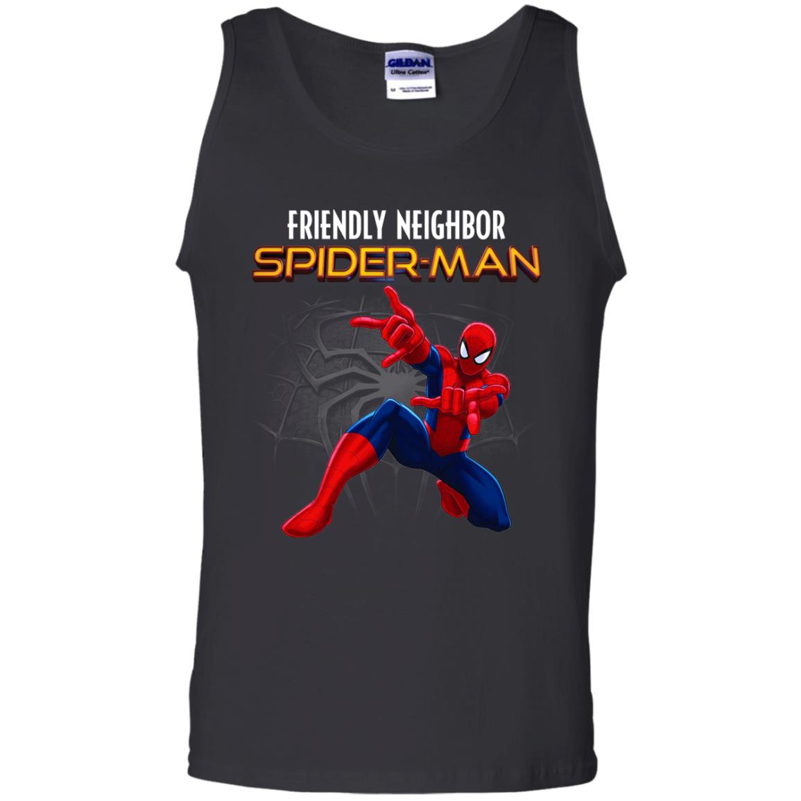 Friendly Neighbor Spider Man Movie Fan T-shirt Black