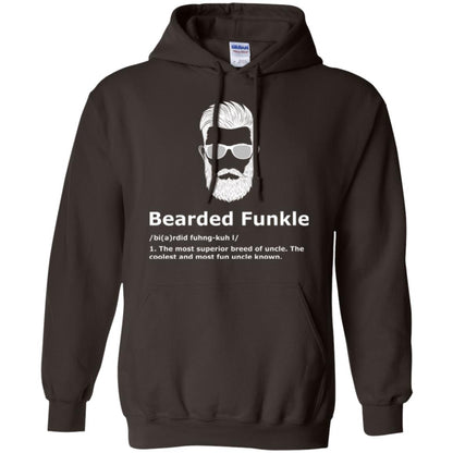 Funny Uncle T-shirt Bearded Funkle Dark Chocolate
