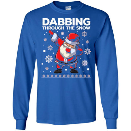 Christmas T-shirt Dabbing Through The Snow T-shirt Royal