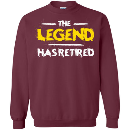 Retirement T-shirt The Legend Has Retired Maroon