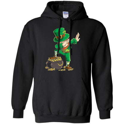 Dabbing Leprechaun Saint Patrick's Day T-shirt Black