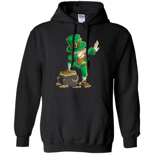 Dabbing Leprechaun Saint Patrick's Day T-shirt Black