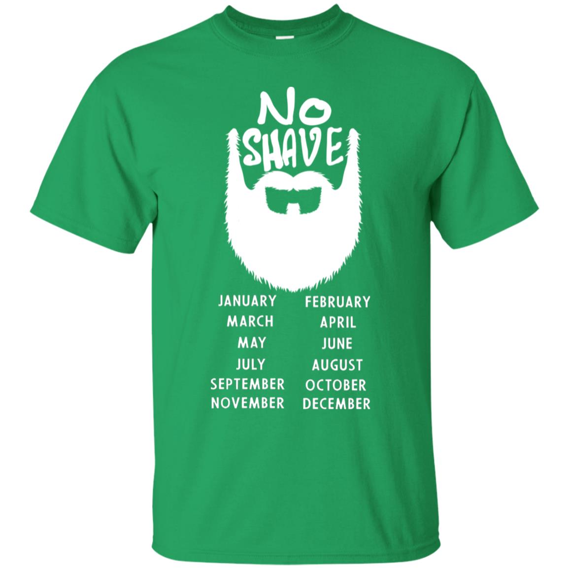 No Shave November Beard Shirt For Mens Irish Green