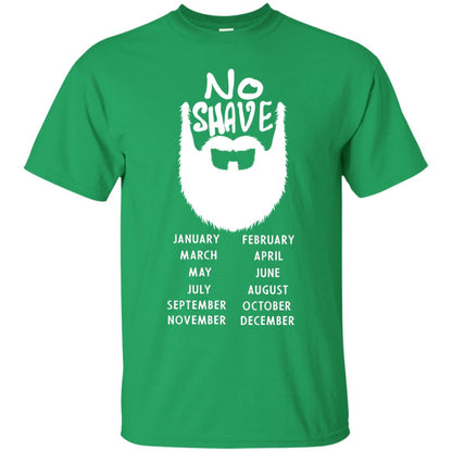 No Shave November Beard Shirt For Mens Irish Green