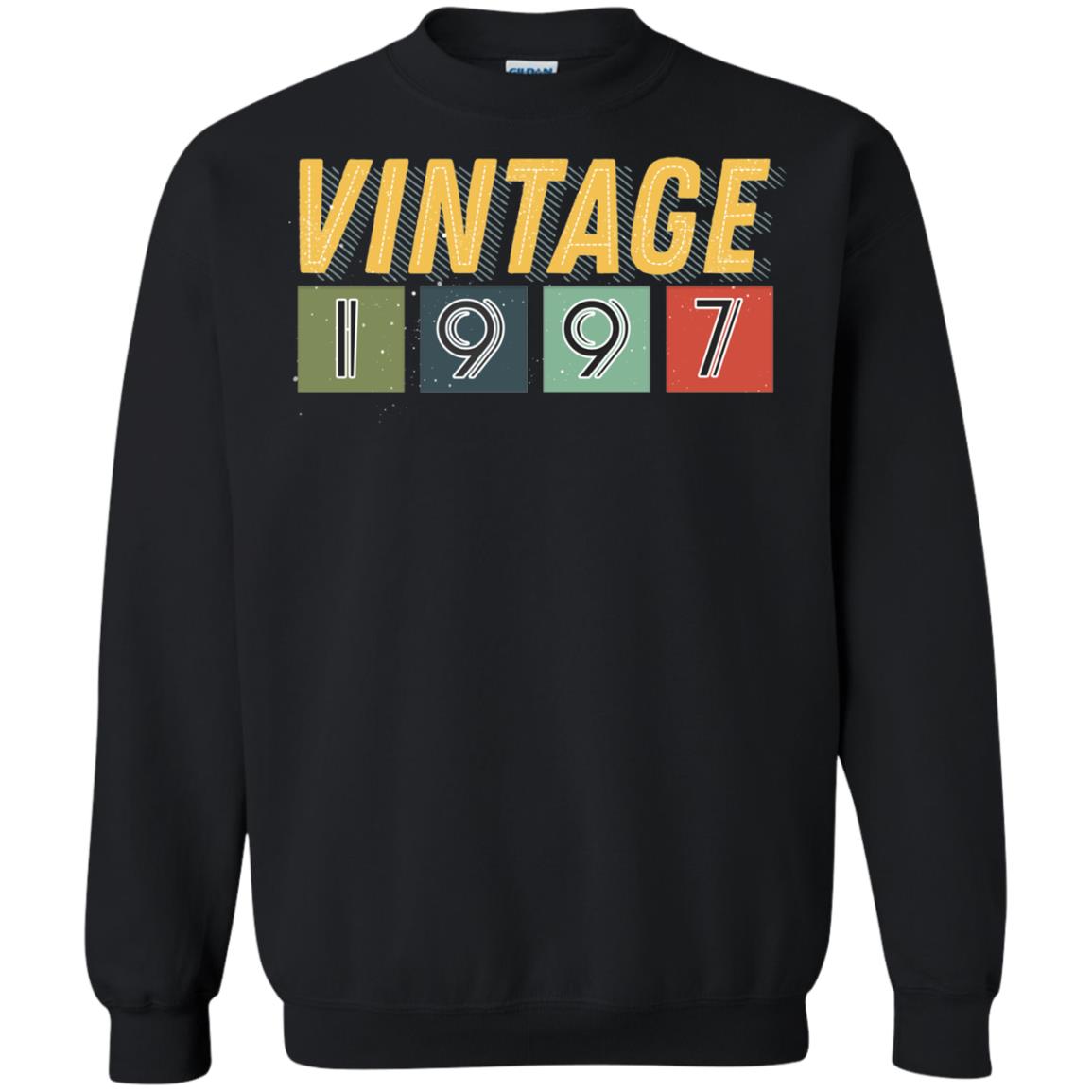 Vintage 1997 21th Birthday Gift Shirt For Mens Or WomensG180 Gildan Crewneck Pullover Sweatshirt 8 oz.