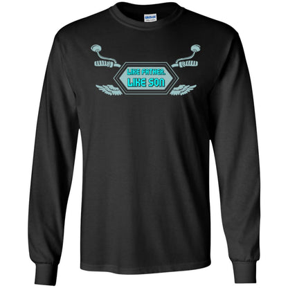 Motocross T-shirt Like Father Like Son Black