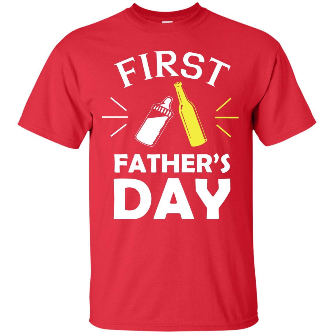 First Father's Day Shirt Red