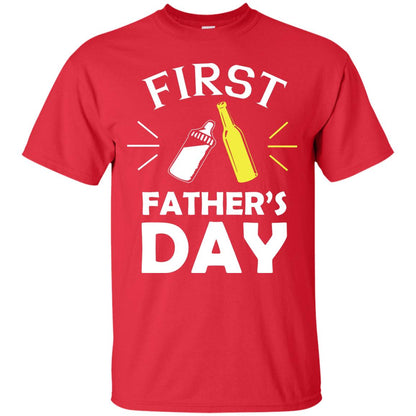 First Father's Day Shirt Red