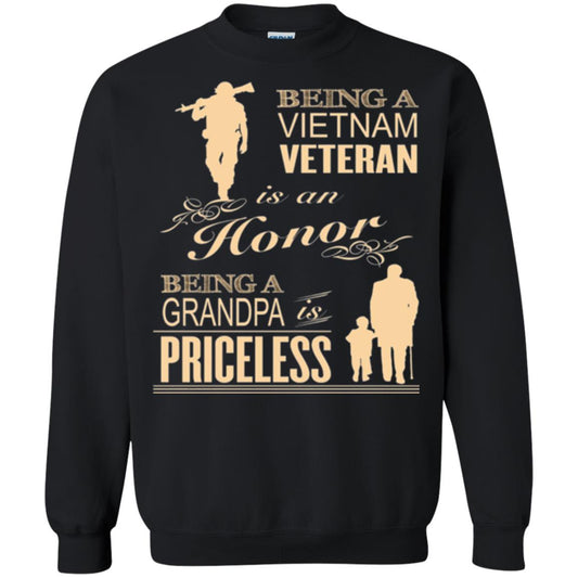 Veteran T-shirt Being A Vietnam Veteran Is An Honor Black