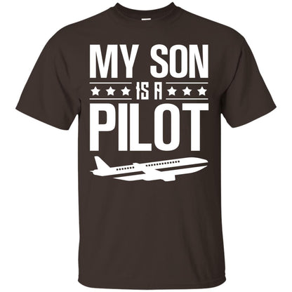 My Son Is A Pilot Shirt Dark Chocolate