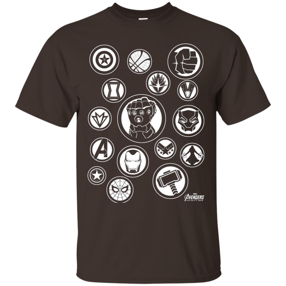 Infinity War Tonal Hero Icon Movie T-shirt Dark Chocolate