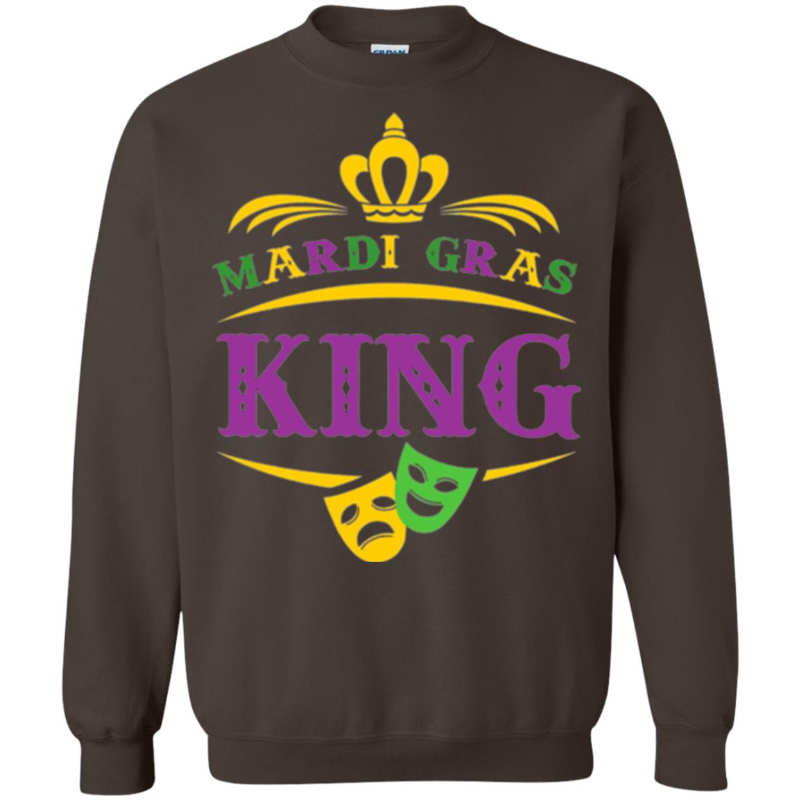 Mardi Gras King Gift T-shirt Dark Chocolate