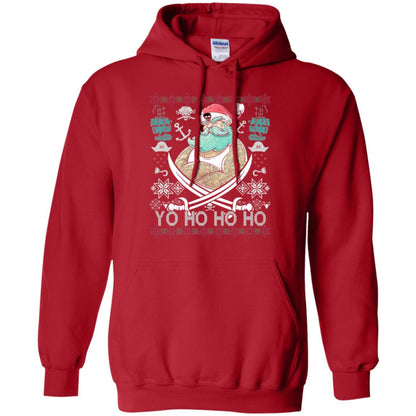 Christmas T-shirt Santa Pirate Red