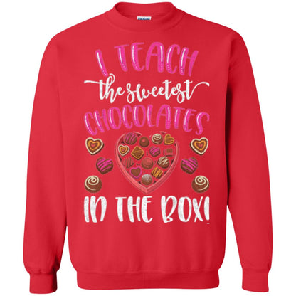 Valentines Day T-shirt I Teach The Sweetest Chocolates In The Box Red