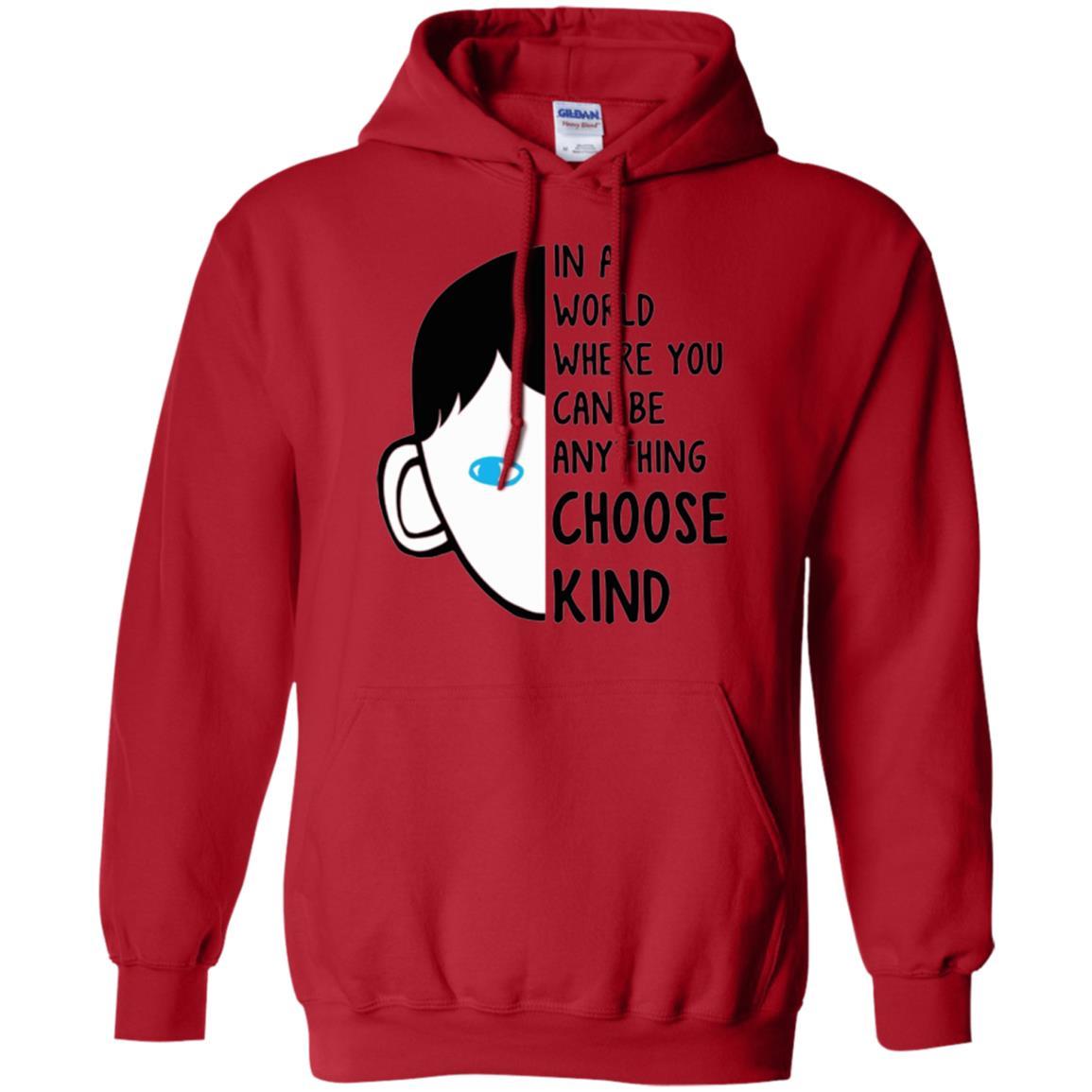 Anti Bullying T-shirt In A World Where You Can Be Anything Choose Kind Red