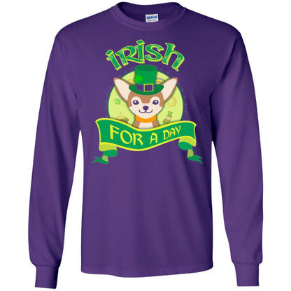 Saint Patrick_s Day T-shirt Amazing I_m Irish Chihuahua Purple